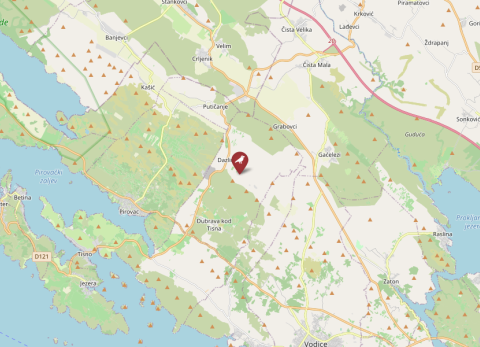 Map of Dazlina & Ivinj