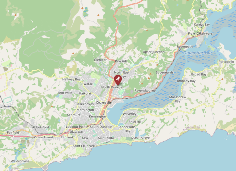 Map of Dunedin Botanic Garden