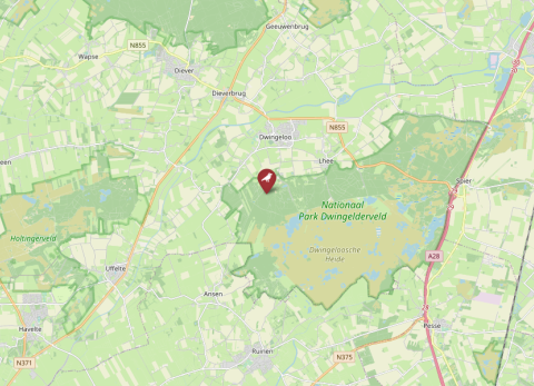 Map of Dwingelderzand