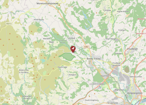 Map of East Dartmoor