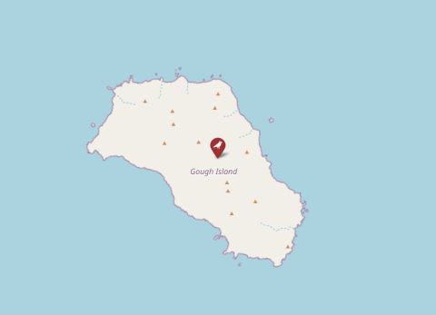 Map of Gough Island