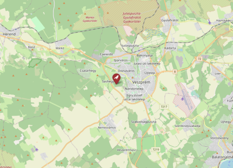 Map of Gulya-domb