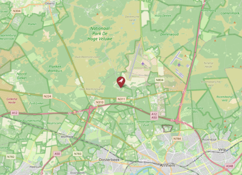 Map of Hoge Veluwe