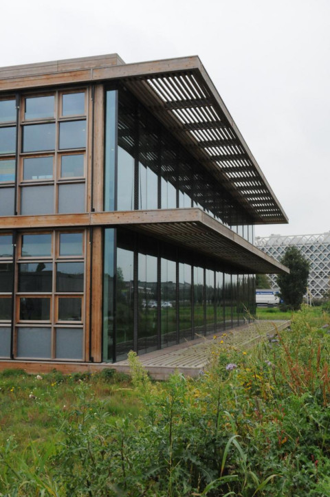 Buitenkant van het NIOO-KNAW gebouw