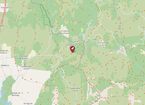 Map of La Hiruela