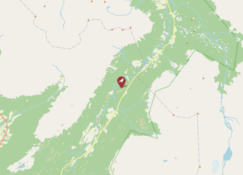 Map of Lakselvdalen