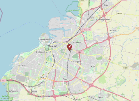 Map of Malmö