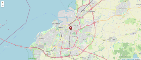 Map of Malmö