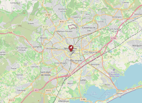 Map of Montpellier City
