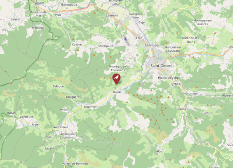 Map of Moulis