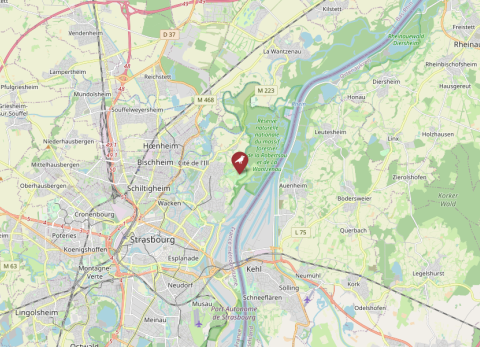 Map of Robertsau
