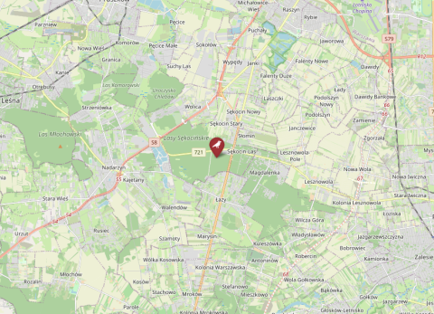 Map of Sekocin Forest