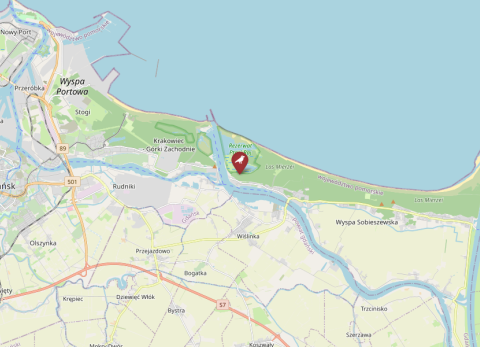 Map of Sobieszewo