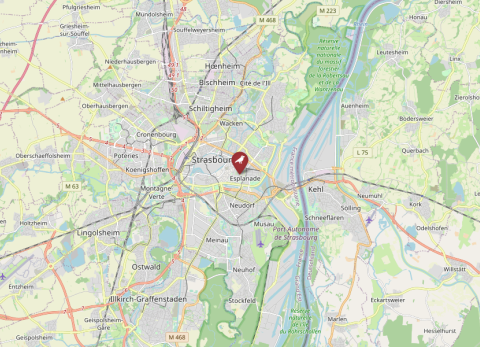 Map of Strasbourg