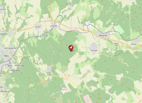 Map of Szentgál