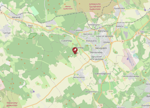 Map of Vilma-puszta