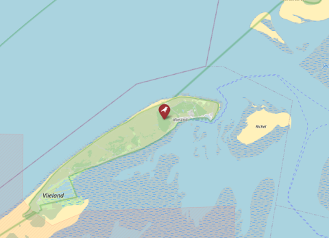 Map of Vlieland