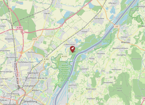 Map of Wantzenau
