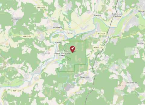 Map of Zvenigorod