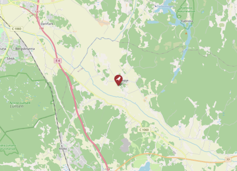 Map of Uppsala, Sweden (OpenStreetMap)
