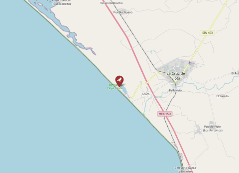 Map of Bahia de Ceuta, Mexico (OpenStreetMap)