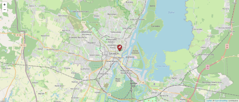 Map of Zeromski Park, Poland (OpenStreetMap)