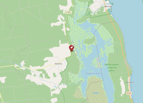Map of Krievags, Latvia (OpenStreetMap)