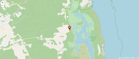 Map of Krievags, Latvia (OpenStreetMap)