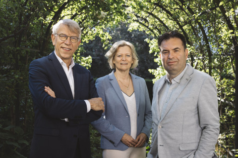 Vlnr Geert de Snoo, Adriana Esmeijer, Iwan Holleman