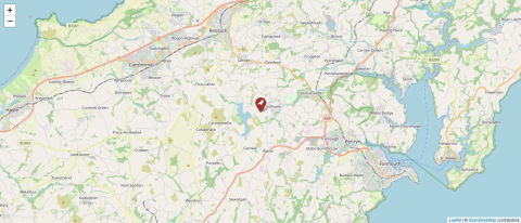 Map of Cornwall, United Kingdom (OpenStreetMap)