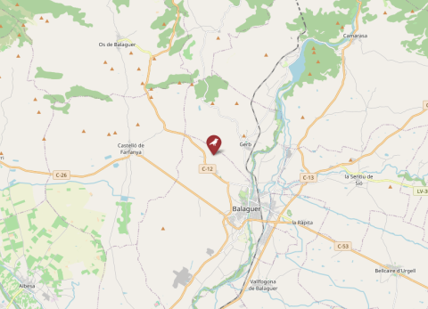 Map of Lleida, Spain (OpenStreetMap)