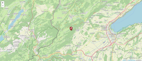 Map of Nord Vaudois, Switzerland (OpenStreetMap)