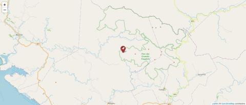 Map of Parc Provincial des Grandes Fougères, New Caledonia (OpenStreetMap)