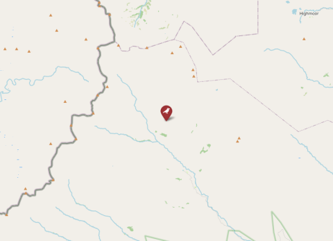 Map of Maloti-Drakensberg Mountains, South Africa