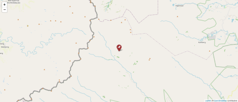 Map of Maloti-Drakensberg Mountains, South Africa