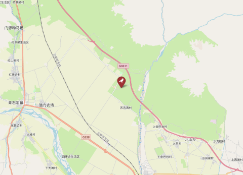 Map of Menyuan, Qinghai, China