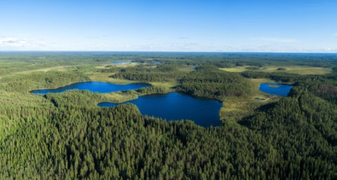 landscape with lakes