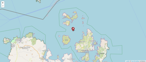 Map of La Maddalena Archipelago, Italy