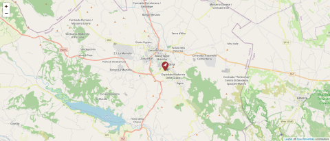 Map of Matera, Italy