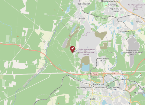 Map of Revda West-1, Russia