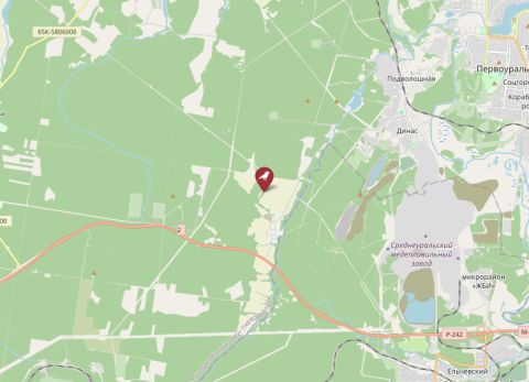 Map of Revda West-Northwest-5, Russia