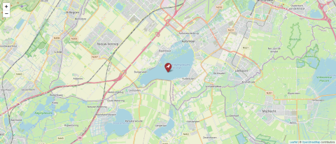 Map of Westeinderplassen, Netherlands