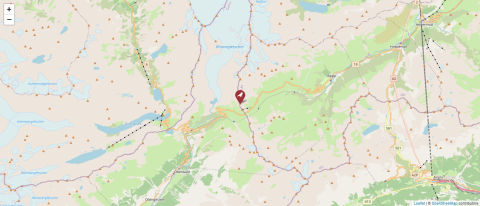 Map of Swiss Alps, Switzerland