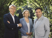 Vlnr Geert de Snoo, Adriana Esmeijer, Iwan Holleman