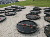 Mesocosms with funnels